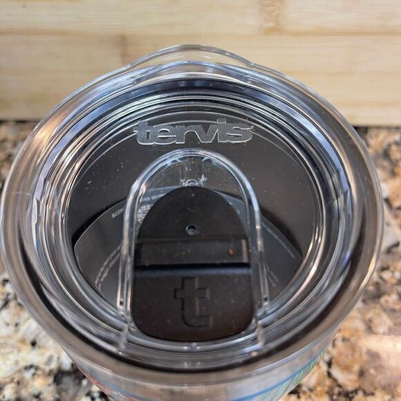 New tervis Wine tumbler Stainless Steel “ TROPICAL HIBISCUS “  12oz - Picture 3 of 4